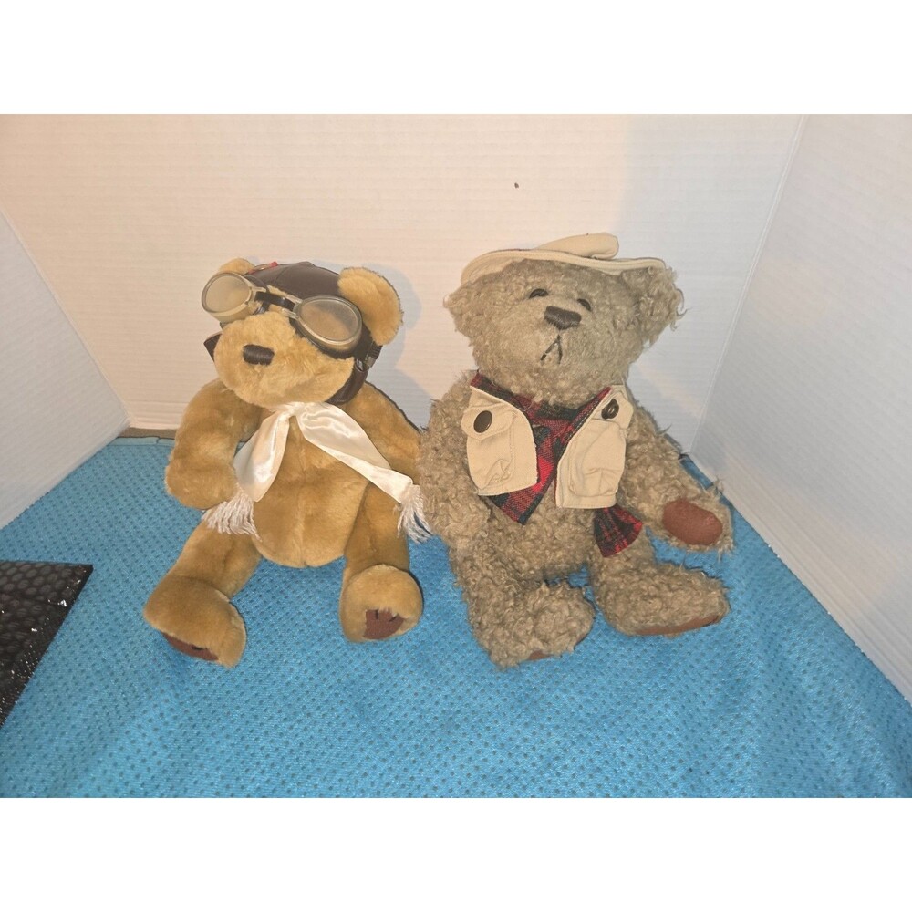 Brass Button Collectible Pickford Bear "Tanner" Bear of Health Plush lot of 2